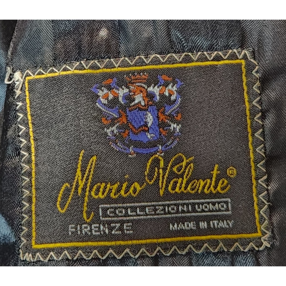 Mario‎ Valente Mens Overcoat 40R Brown Wool Cashmere Double Breasted Italy VTG - Picture 5 of 9